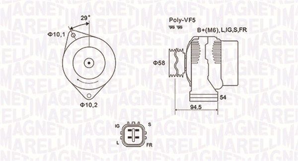 MAGNETI MARELLI Generaator 063731721010